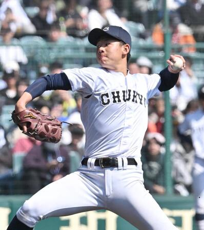 帝京戦に２番手で登板した中京大中京・太田