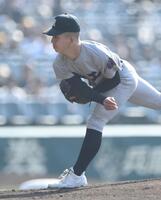 力投する熊本工・堤大輔（撮影・開出牧）