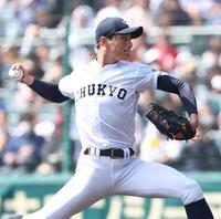 ※友好社帝京戦に先発する中京大中京・安藤