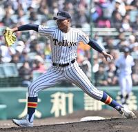 中京大中京戦に先発する帝京・仁礼