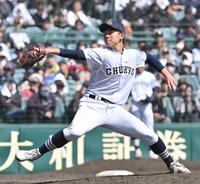 帝京戦に２番手で登板した中京大中京・太田