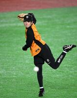 キャッチボールで調整する竹丸