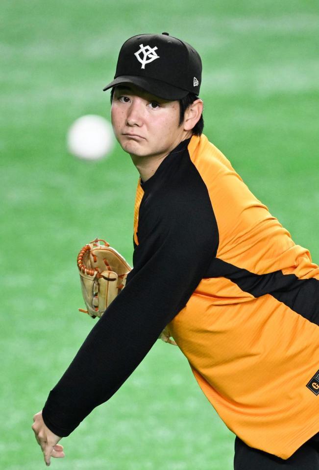 キャッチボールで調整する竹丸