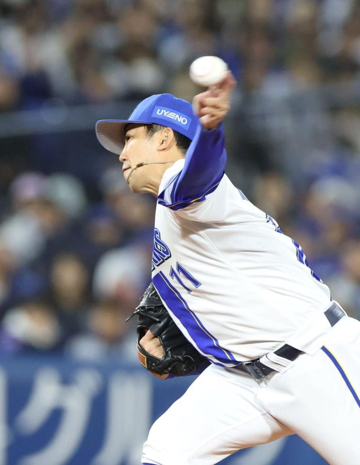 先発し力投する東（撮影・石井剣太郎）