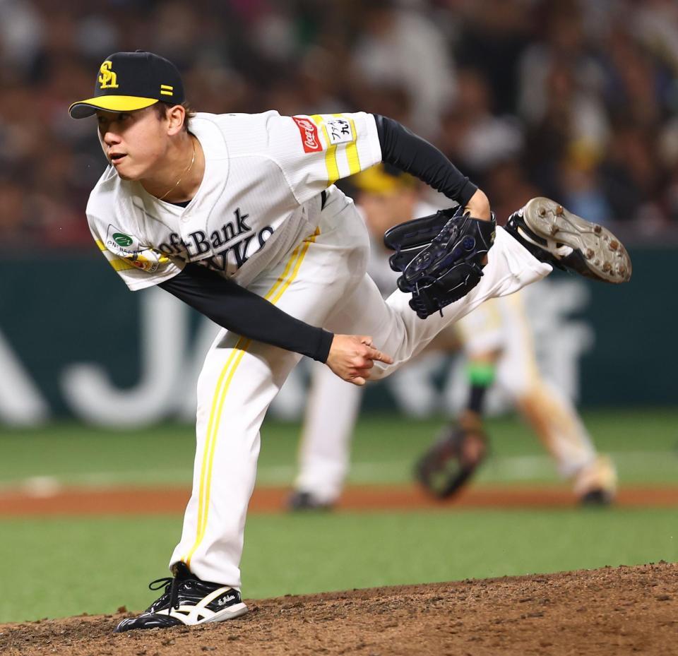 ６回から登板した木村（撮影・中島達哉）