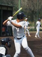 打席に立った中村