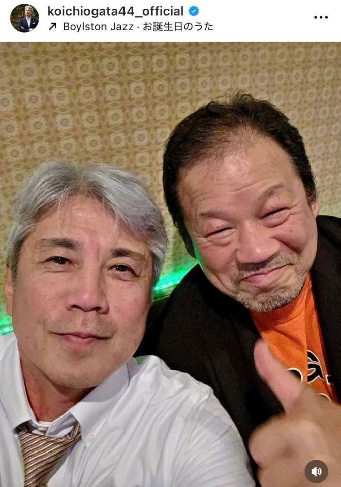 緒方耕一氏インスタグラム（ｋｏｉｃｈｉｏｇａｔａ４４＿ｏｆｆｉｃｉａｌ）より