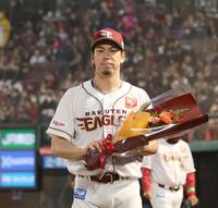 日米通算２５００投球回を達成した前田（撮影・佐々木彰尚）