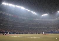 オープニングセレモニーの演出が残るバンテリンドームナゴヤ