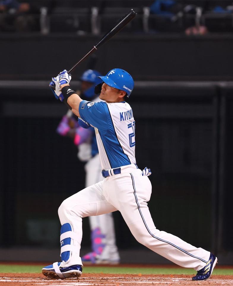 ２回、３ランを放つ清宮幸（撮影・中島達哉）