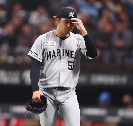 ２回、日本ハム打線に打ち込まれ７失点し、ベンチに戻る木村（撮影・中島達哉）