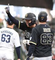 ８回、太田は左前適時打を放つ（撮影・佐藤厚）