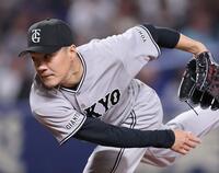 中日戦に先発した則本