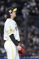 　９回、サヨナラ二塁打を許した杉山