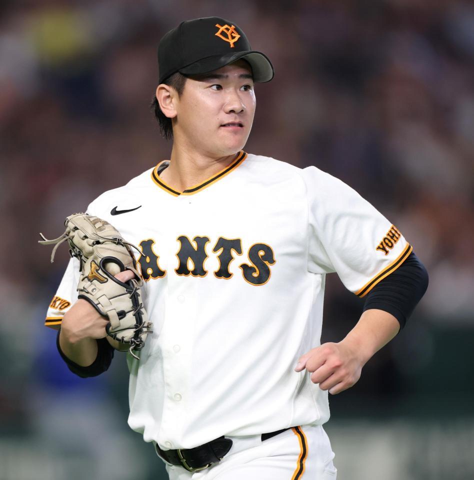 初回を三者凡退に抑えた井上（撮影・伊藤笙子）