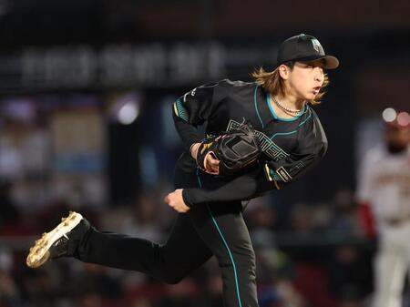 力投する細野（撮影・金田祐二）