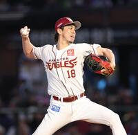 力投する前田健（撮影・金田祐二）