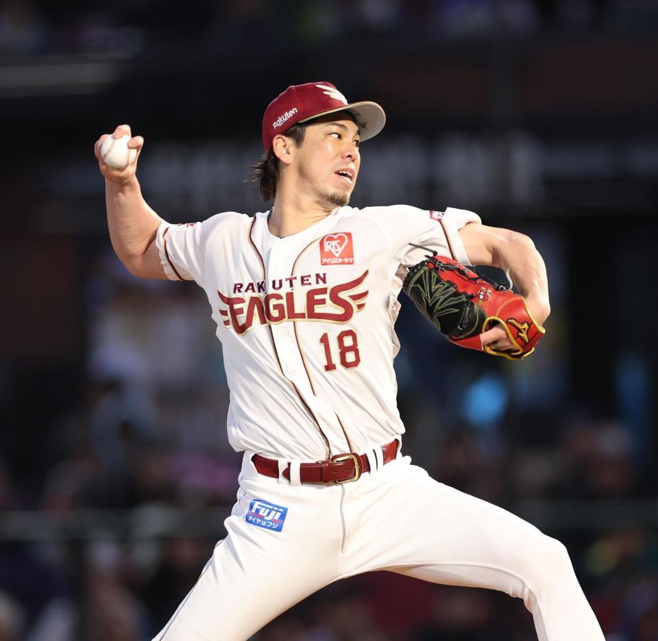 力投する前田健（撮影・金田祐二）