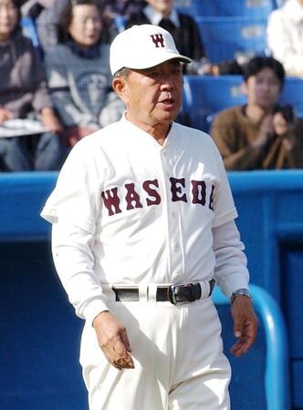 早大野球部元監督の野村徹さん＝２００３年１１月