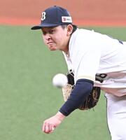 力投する宮城（撮影・高部洋祐）