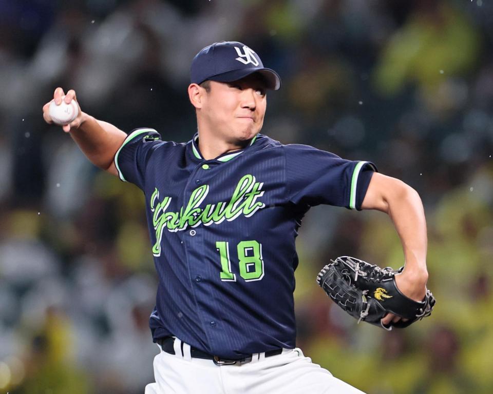 先発し、投げ込む奥川（撮影・田中太一）