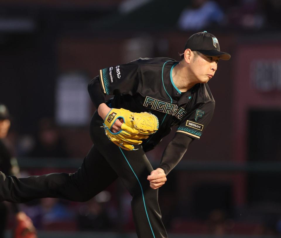 力投する加藤（撮影・金田祐二）