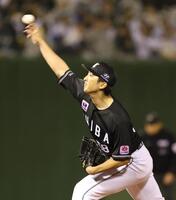 力投する河村（撮影・金田祐二）