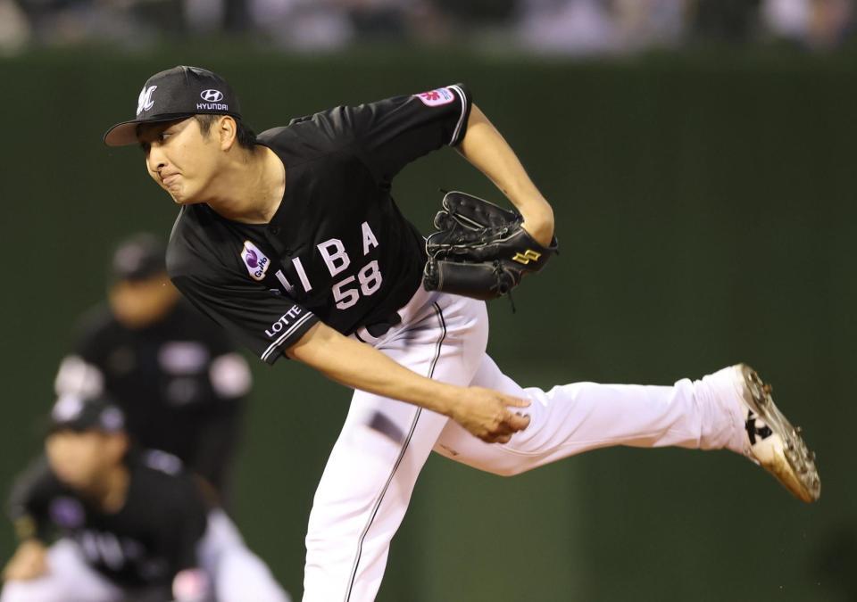 力投する河村（撮影・金田祐二）