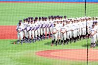 東京六大学野球の開会式が行われた