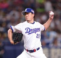 力投する先発の大野（撮影・西田忠信）