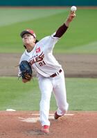オリックス戦に先発し７回１失点で今季初勝利を挙げた早川
