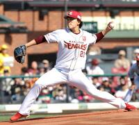 オリックス戦に先発し７回１失点で今季初勝利を挙げた早川