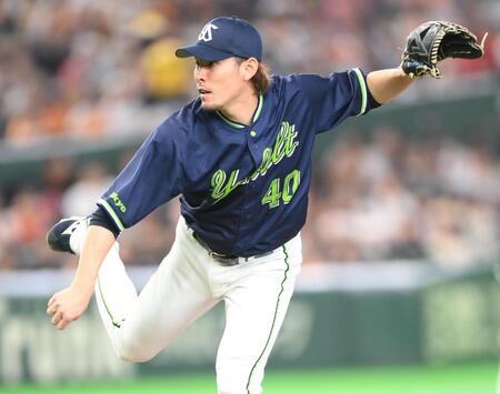 力投する高梨（撮影・開出牧）