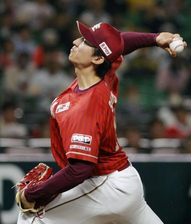 　ソフトバンク戦に先発した楽天・荘司＝みずほペイペイドーム