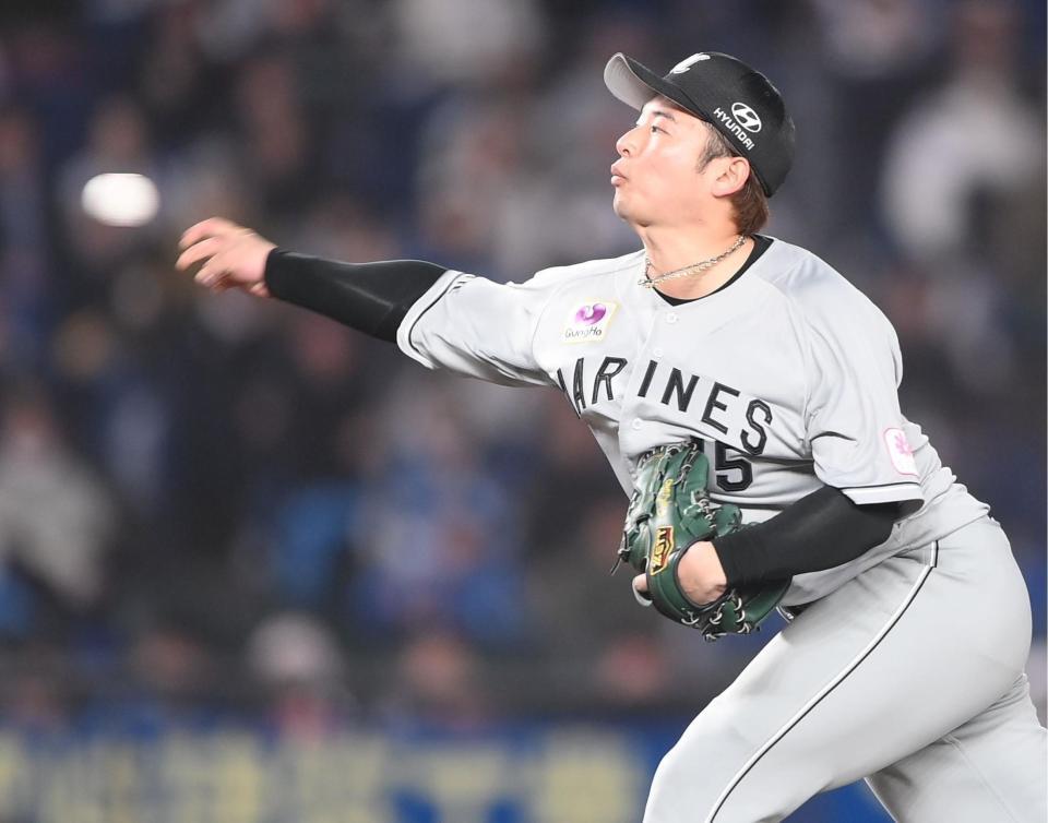 最終回を抑えた横山（撮影・開出牧）