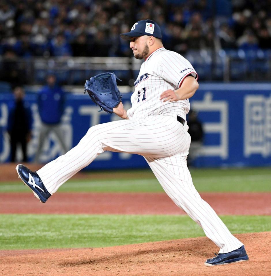 ７セーブ目を挙げたキハダ（撮影・佐藤厚）