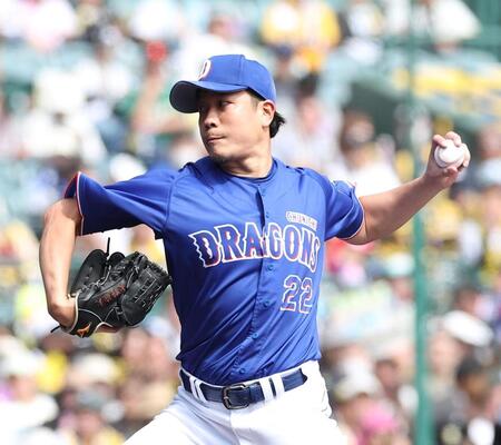 力投する先発の大野（撮影・西田忠信）