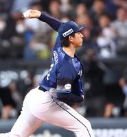 日本ハム戦に先発する武内（撮影・中島達哉）