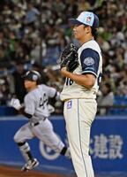 ３回、佐々木（奥）に先制ソロを許した奥川