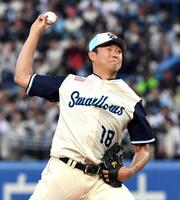 巨人打線に立ち向かう奥川（撮影・佐藤厚）