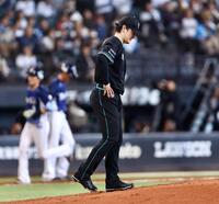 ３回、渡部に３ランを浴びた有原（撮影・中島達哉）