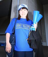 次男の晃明（中央学院）の応援にかけつけた谷亮子氏（撮影・開出牧）