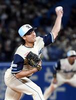 プロ初先発で５回１失点の好投を見せた増居（撮影・佐藤厚）