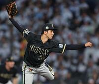 　力投する田嶋（撮影・金田祐二）