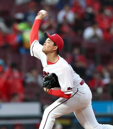 先発し力投する岡本（撮影・北村雅宏）