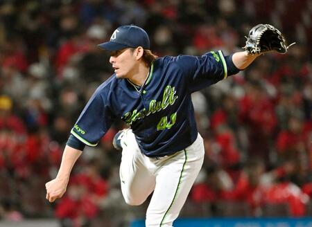 ６回途中無失点で２勝目を挙げた高梨