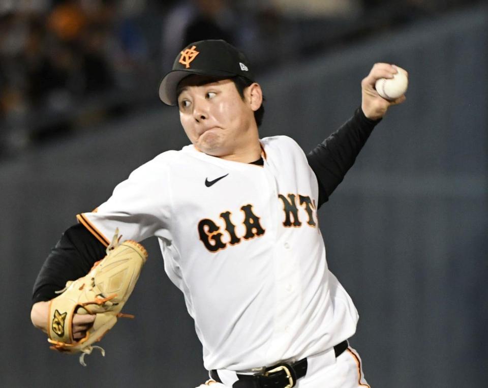 ５回１失点の好投を見せた竹丸（撮影・佐藤厚）