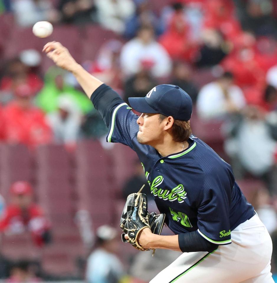 先発し力投する高梨（撮影・北村雅宏）
