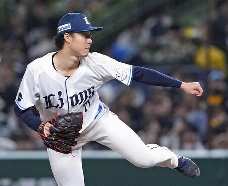 　ソフトバンク戦に先発した西武・菅井＝ベルーナドーム