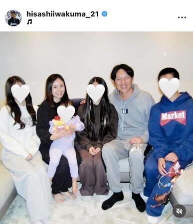 岩隈久志氏のインスタグラム（＠ｈｉｓａｓｈｉｉｗａｋｕｍａ＿２１）から